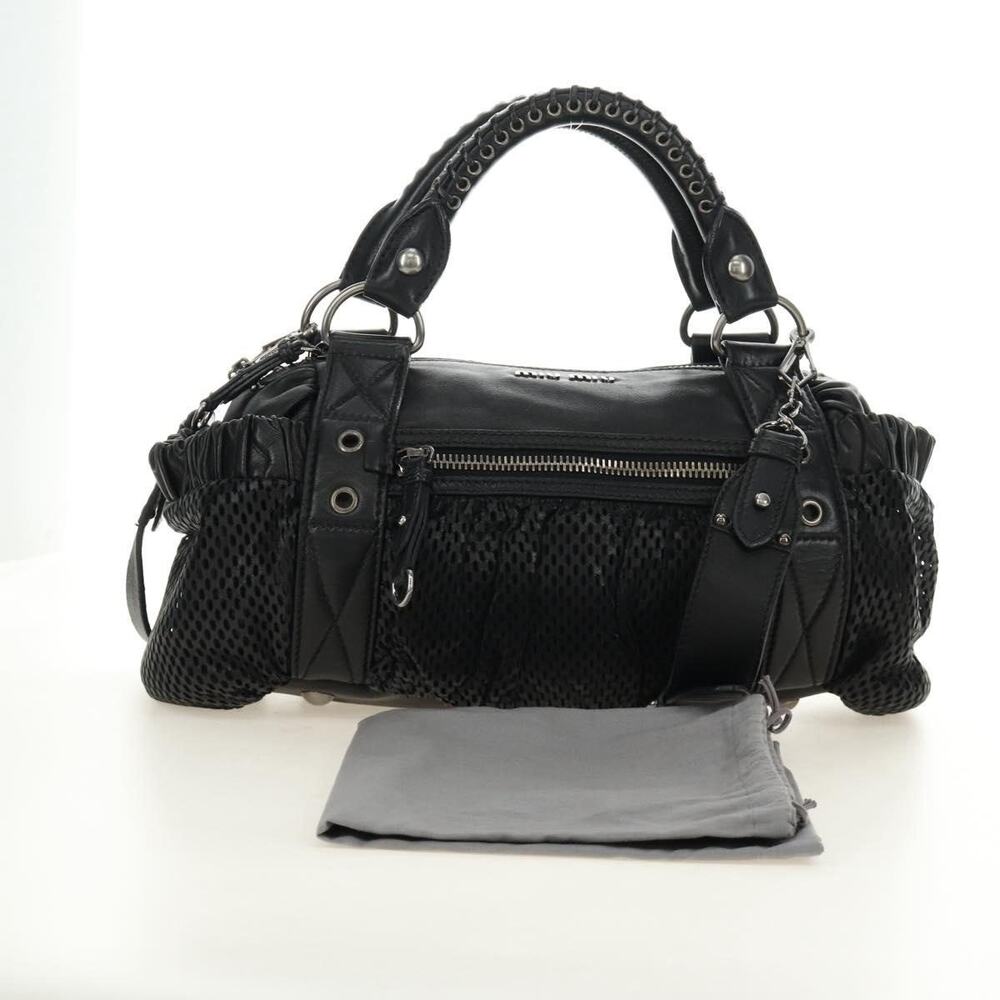Miu Miu Matelasse Handbag Black